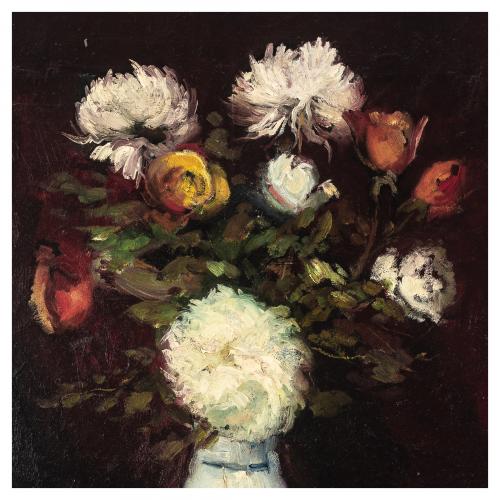 Jesús Casaus (Barcelona, 1926-2002) Jarrón con flores. 