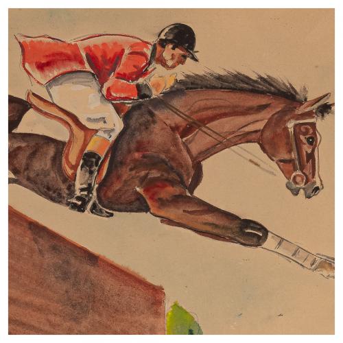 Luís Alfonso Noblom (Barcelona, ?-1979) Hípica. 
