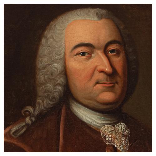 Escuela alemana, s.XVIII. Retratos de dama y caballero. 