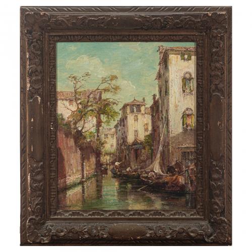 E. Zeno (Activo en Italia, 1880-1956) Vistas venecianas. 