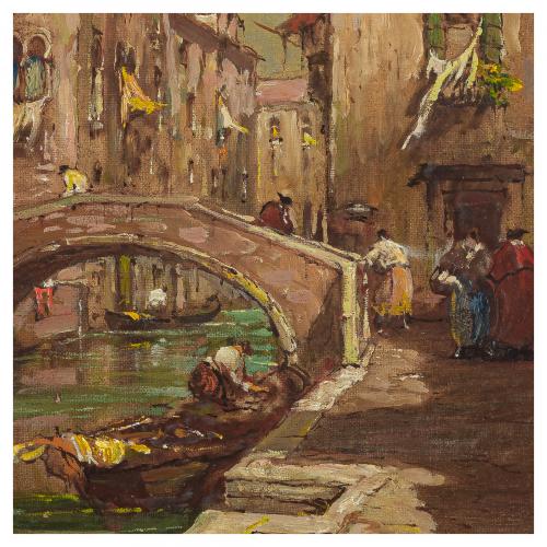 E. Zeno (Activo en Italia, 1880-1956) Vistas venecianas. 