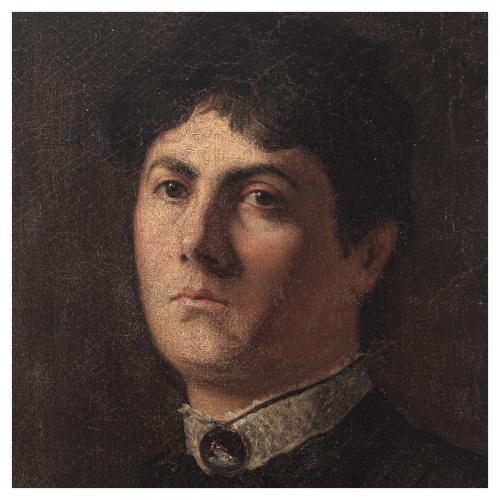 Escuela europea, s.XIX. Retrato femenino. 