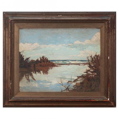 Carlo Domenici (Livorno, 1897-Portoferraio, 1981)Paisaje 