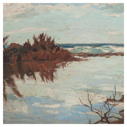 Carlo Domenici (Livorno, 1897-Portoferraio, 1981)Paisaje 