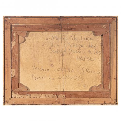 Mario de Luca (Italia, 1941) Vecchio cortile. San Rocco. 