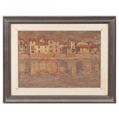Giuseppe Galli (Vercelli, Italia, 1866-1953) Pescarenico. 