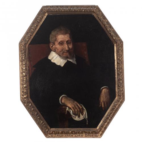 Escuela italiana, s.XVII. Retrato de caballero. 