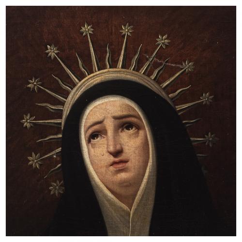 Escuela española, s.XVIII-XIX. Virgen de la Soledad. 