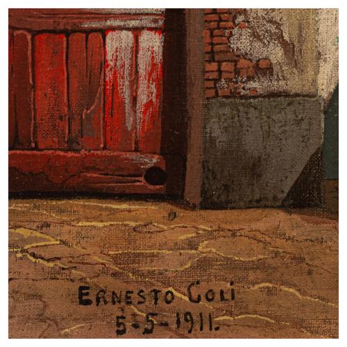 Ernesto Coli (s.XIX-XX) Patio andaluz. 