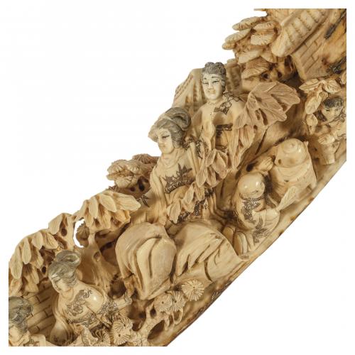 Colmillo en marfil de mamut de 10.000-15.000 años de antigü