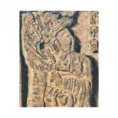 Octavi Caneda (Tarragona, 1964) Bajorrelieve Maya. Fragme