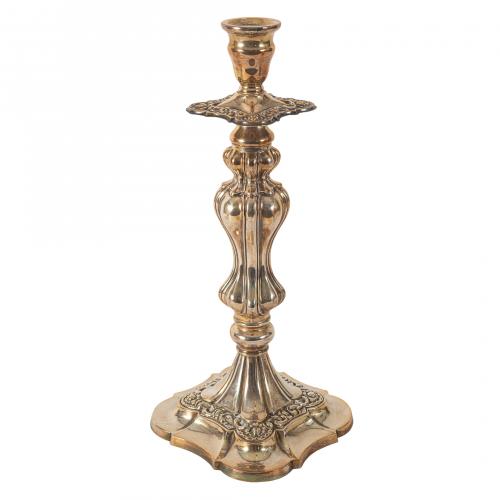 Candelero en plata punzonada 800 milésimas, s.XX. 
