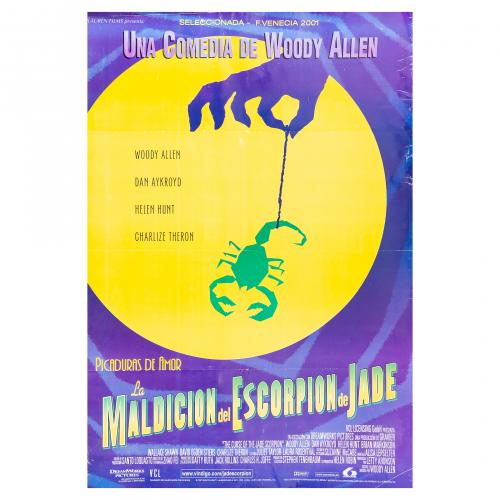 Lote de 15 carteles antiguos de cine. "La maldición del esc
