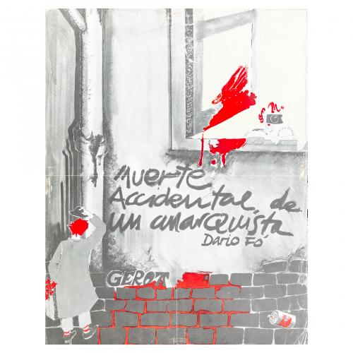 Lote de 15 carteles antiguos de cine. "La maldición del esc