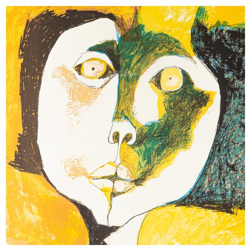 Oswaldo Guayasamin (Ecuador, 1919-1999)Rostro. 