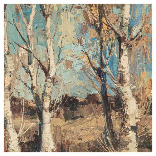 Manuel Mora Yuste (Chiva, Valencia, 1932-1997) Chopos. 