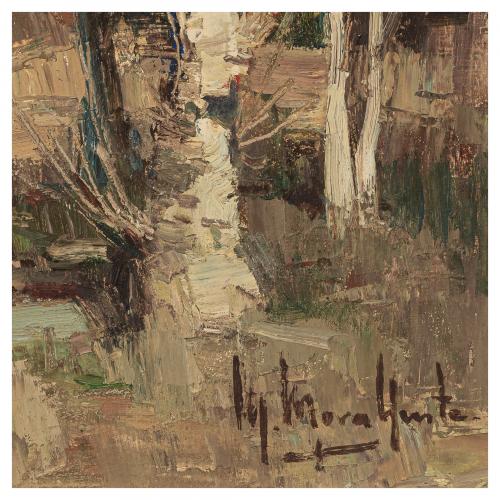 Manuel Mora Yuste (Chiva, Valencia, 1932-1997) Chopos. 
