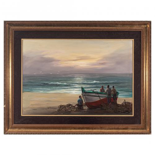 Roger Vejarano (Trujillo, Perú, 1964)Pescadores. Málaga. 