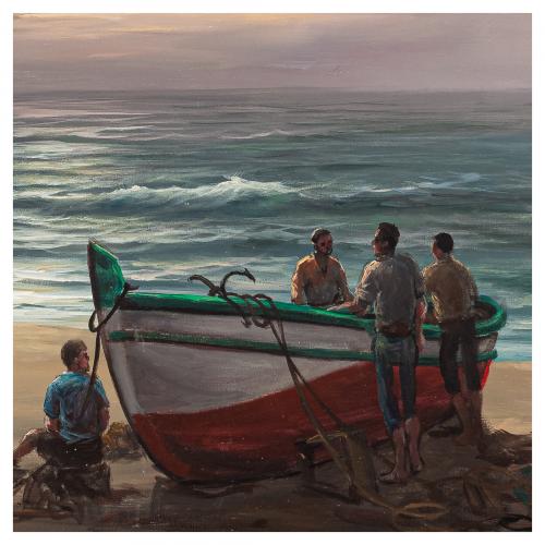 Roger Vejarano (Trujillo, Perú, 1964)Pescadores. Málaga. 