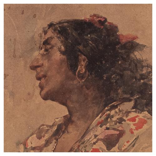 Ramon Alorda Pérez (Valencia, 1848-?, 1899) Gitana. 