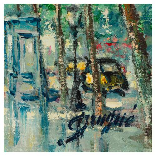 José Brugué Verdaguer (Vic, Barcelona, 1922-?) Ramblas. B