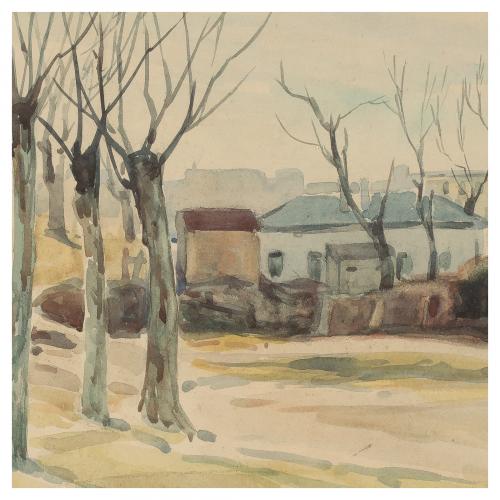 José Robledano Torres (Madrid, 1884-1974) Paisaje rural.