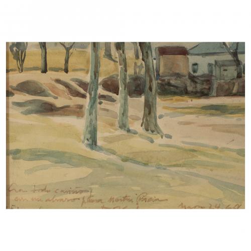 José Robledano Torres (Madrid, 1884-1974) Paisaje rural.