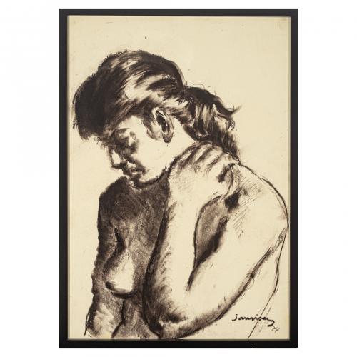 Ramon Sanvisens (Barcelona, 1917-1987) Muchacha. 