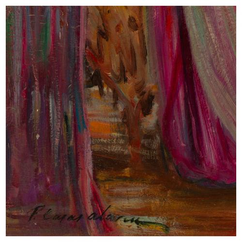 Pere Casas Abarca (Barcelona, 1875-1958) Dama en el salón