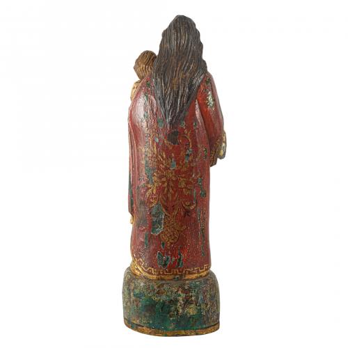 Escuela española, s.XVIII. Virgen con Niño. 