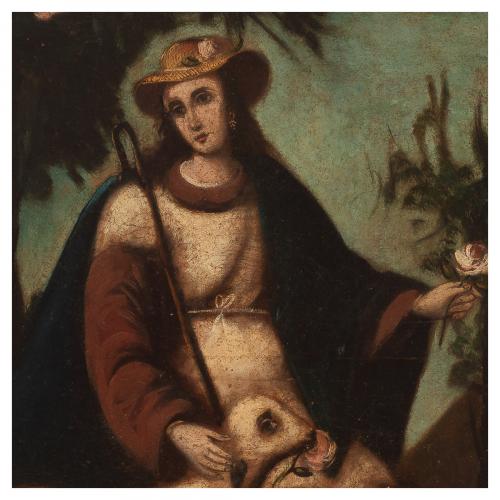 Escuela española, s.XVIII. Divina pastora. 
