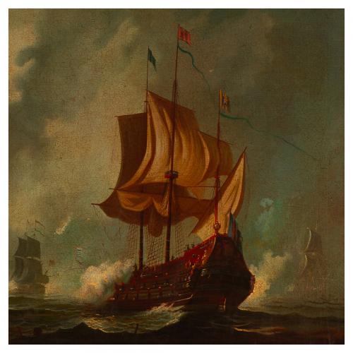 Escuela europea, s.XIX-XX. Batalla naval.