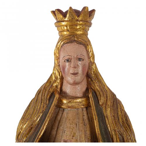 Escuela española, s.XVIII. Virgen orante. 