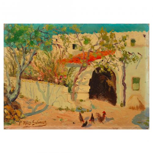 Francisco Roig Gutiérrez  (Menorca, 1882-1958) Paisaje ru