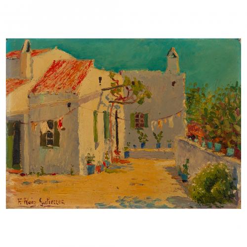 Francisco Roig Gutiérrez  (Menorca, 1882-1958) Paisaje ru