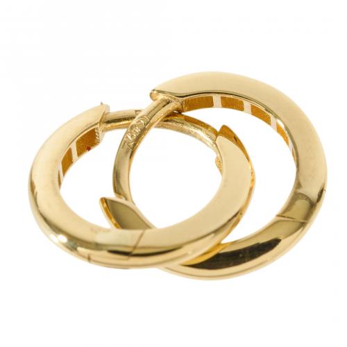 Pendientes criolla en oro. 1,41 gr.  