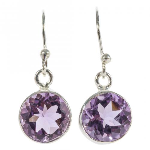 Juego de pulsera y pendientes en plata con chatones de amat