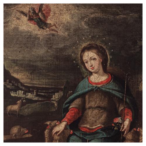 Escuela Novohispana, México, s.XVII-XVIII. Divina Pastora