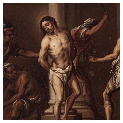Escuela española, s.XVIII. Flagelación de Cristo. 