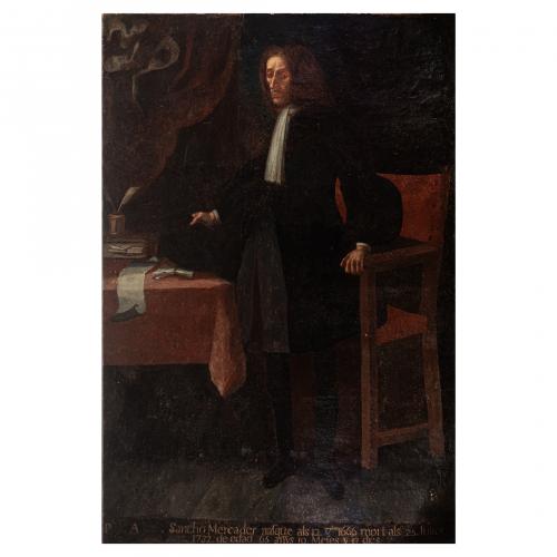 Escuela valenciana, s.XVIII. Retrato de Sancho Mercader. 