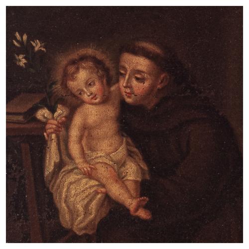 Escuela española, s.XVIII-XIX. San Antonio con el Niño. 