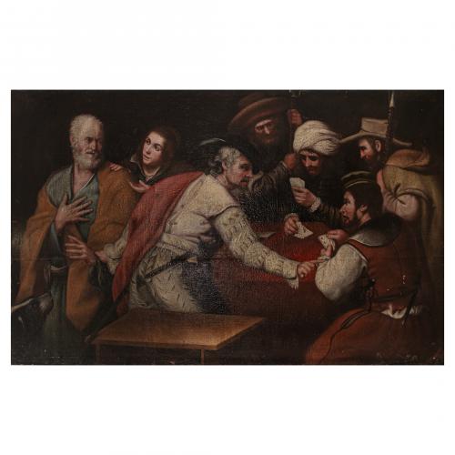 Escuela francesa, s.XVII. Seguidor de Caravaggio. La nega